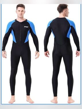 Dive Skins unisex Suit Thin Full Body Swimsuit for Surfing Swim 2XL. 2436/bb11-1